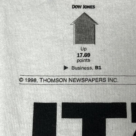 Arizona Diamondbacks MLB Vintage 90’s Tribune Newspaper Screen Print T Shirt XL - Picture 3 of 7